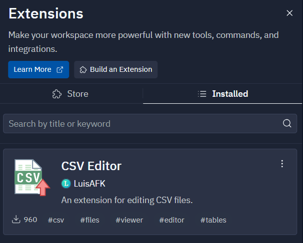 CSV Editor